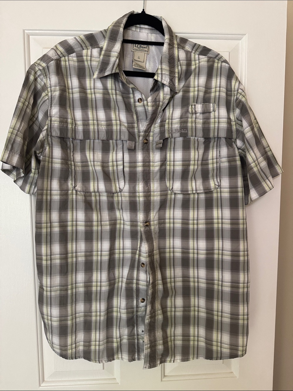 Ll Bean Men’s Short Sleeve Hiking Shirt L